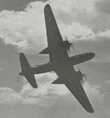 night photo of flying p 70