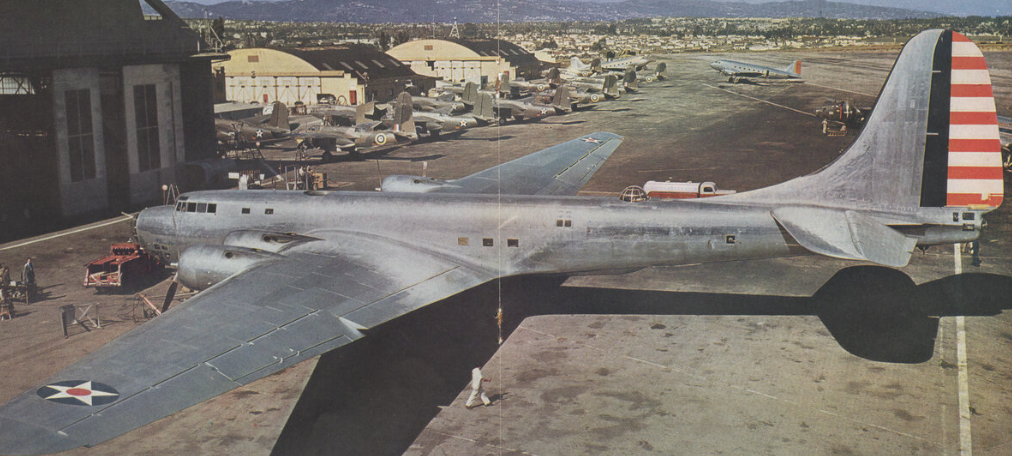 B19 rolled out of hanger for first flight