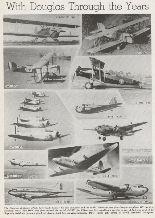 douglas through the years photo collage 1940