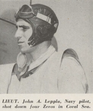 photo of Pilot Lt. Leppla from the above story